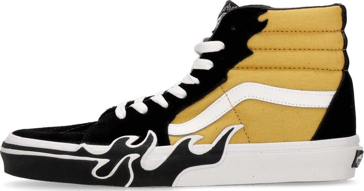 VANS-Scarpa-Alta-Uomo-Sk8-hi-Flame-Black/yellow-da-uomo