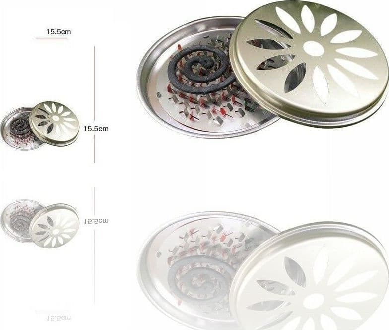 Vaschetta In Metallo Porta Zampirone Spirale Antizanzare Casa e cucina/Decorazioni per interni/Profumazione ambiente/Portaincenso Trade Shop italia - Napoli, Commerciovirtuoso.it