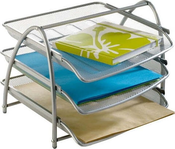 Vaschetta portacorrispondenza Mesh - 3 ripiani - rete metallica - 34x29x24 5 cm - argento - Alba Cancelleria e prodotti per ufficio/Archivio ufficio e accessori per scrivania/Archivio ufficio/Cartelle/Portariviste Eurocartuccia - Pavullo, Commerciovirtuoso.it