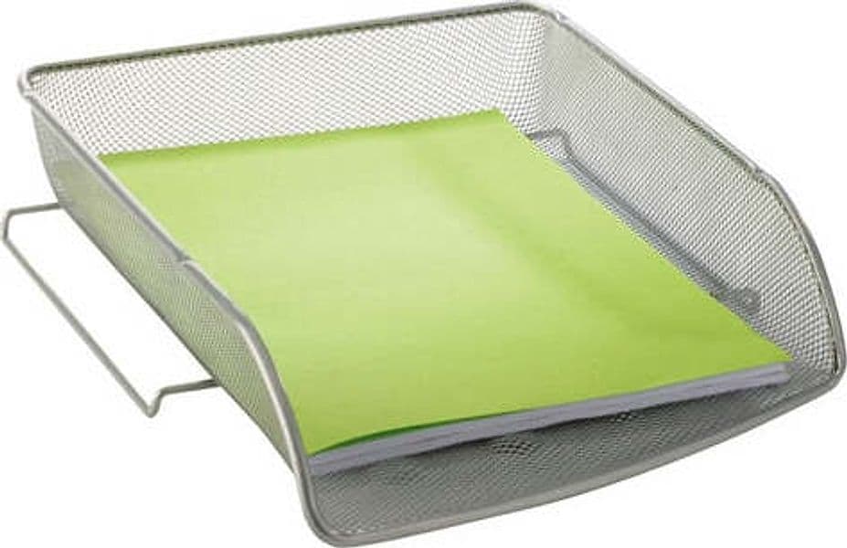 Vaschetta portacorrispondenza Mesh - rete metallica - 27x6 5x34 cm - argento - Alba Cancelleria e prodotti per ufficio/Archivio ufficio e accessori per scrivania/Archivio ufficio/Cartelle/Portariviste Eurocartuccia - Pavullo, Commerciovirtuoso.it
