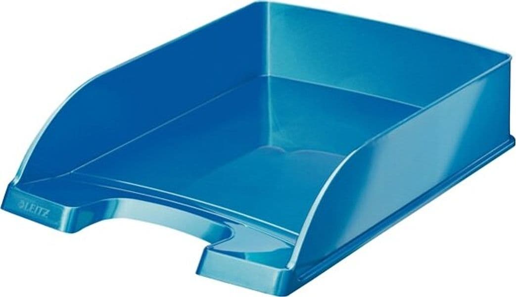 Vaschetta portacorrispondenza WOW - 25 5x35 7x7 cm - 22x30 cm - blu metallizzato - Leitz Cancelleria e prodotti per ufficio/Archivio ufficio e accessori per scrivania/Archivio ufficio/Cartelle/Portariviste Eurocartuccia - Pavullo, Commerciovirtuoso.it