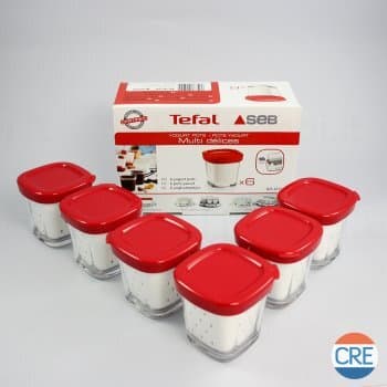 Vasetti-Rossi-x-6---Yogurtiera-Multi-Delices
