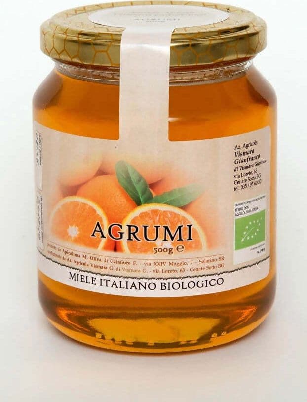 Vasetto Di Miele Biologico Di Agrumi 250g