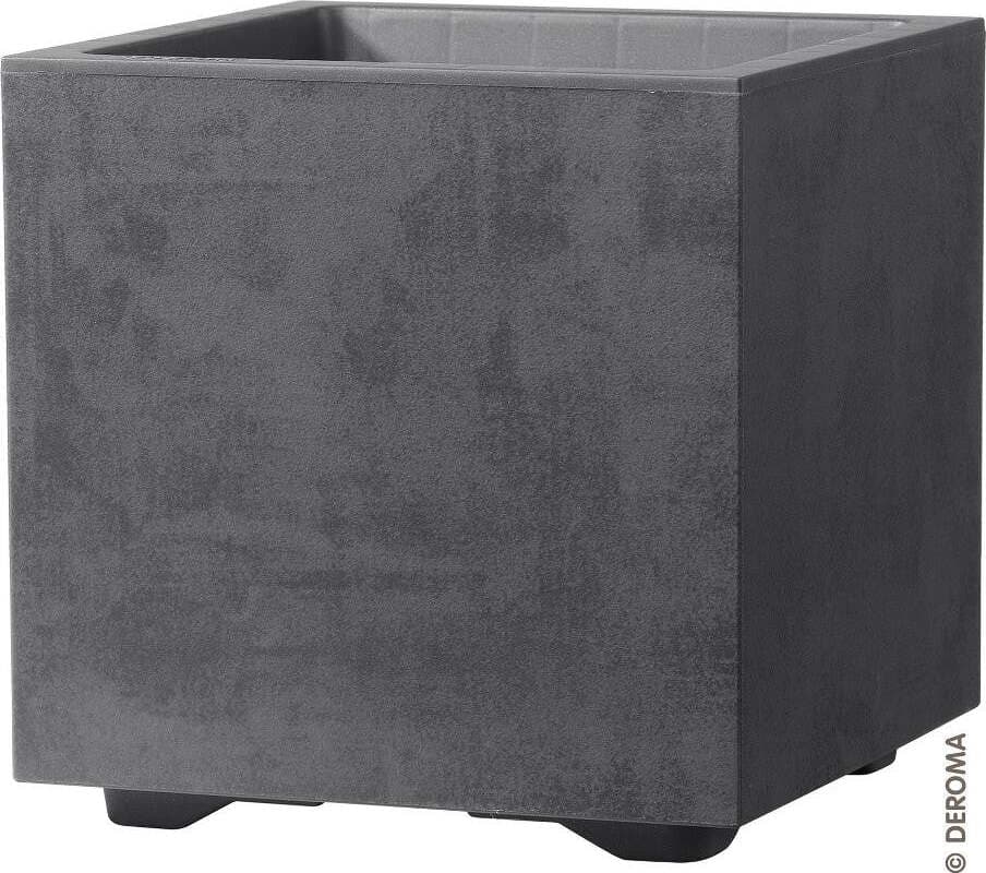 Vaso piante Deroma Cubo Millennium polimero plastico riciclabile 100% antracite 25x25x25 cm Giardino e giardinaggio/Attrezzi da giardino e attrezzature per l'irrigazione/Vasi e accessori per piante/Vasi tradizionali Scontolo.net - Potenza, Commerciovirtuoso.it