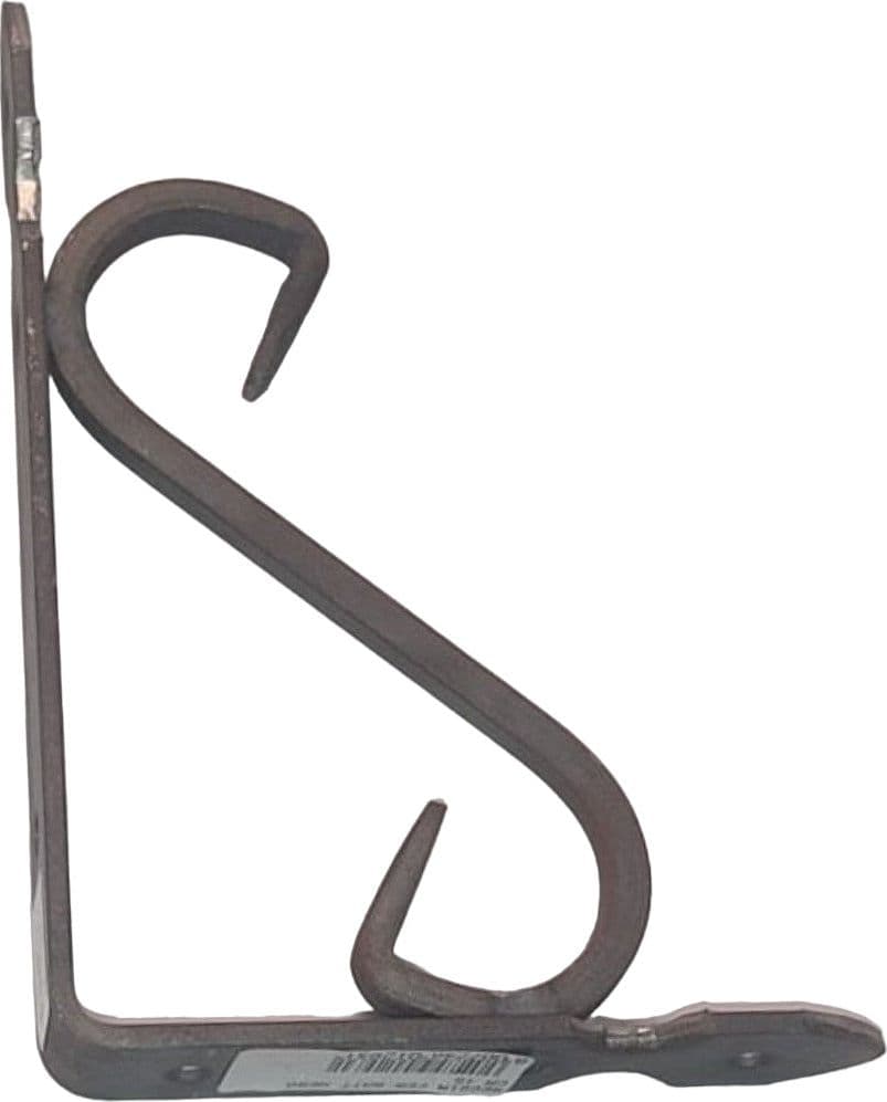VECA---REGGIMENSOLA-IN-FERRO-BATTUTO-PER-ARREDO-CASA-20CM---COLORE-NERO-ANTICATO