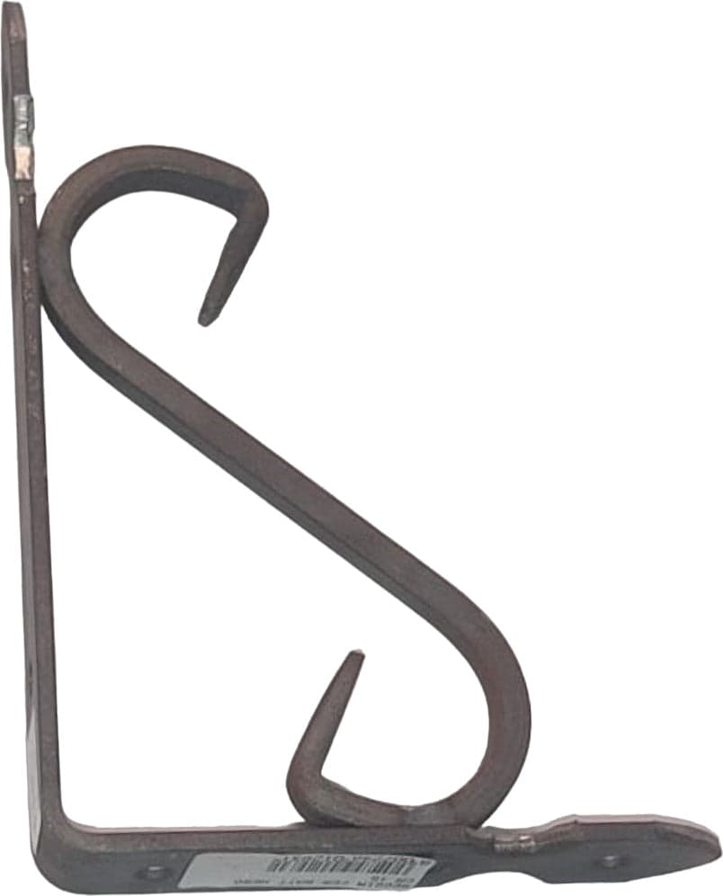 VECA---REGGIMENSOLA-IN-FERRO-BATTUTO-PER-ARREDO-CASA-32CM---COLORE-NERO-ANTICATO