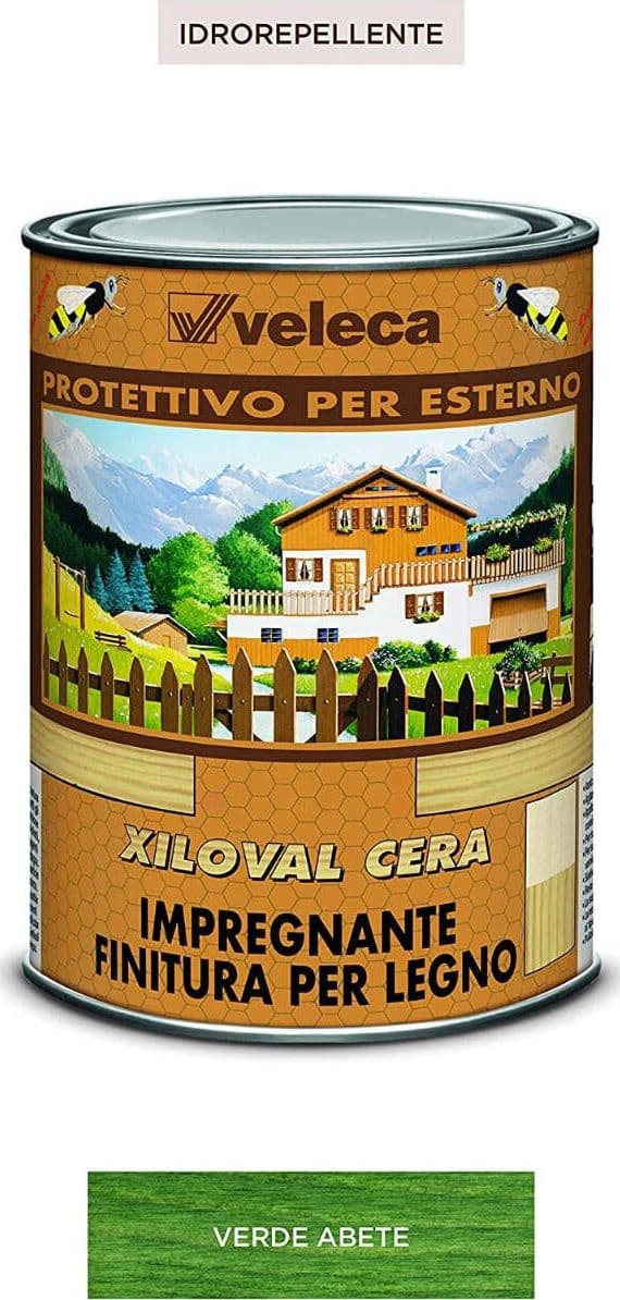 VELECA---Xiloval-Cera-Impregnante-Cerato-per-Legno-colore-Verde-Abete-1LT