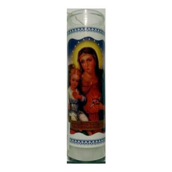 VELON CONSAGRADO SAGRADO CORAZON DE MARIA CANDELA ESOTERICA CON CONTENITORE IN VETRO SANTERÍA in Candele esoteriche Agbon - Martinsicuro, commercioVirtuoso.it