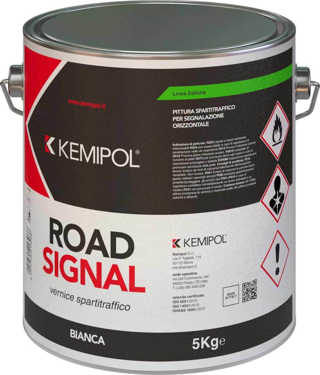 Venice Spartitraffico Kemipol Bianco Da 5 Kg A Rapida Essicazione Per Segnaletica Stradale Su Asfalto Fai da te/Pitture trattamenti per pareti e utensili/Finiture sigillanti e antimacchia/Vernice Ferus - Montoro, Commerciovirtuoso.it