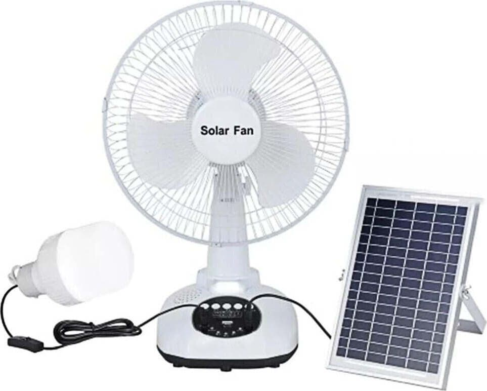 Ventilatore-12''-portatile-pannello-solare-e-lampada-LED-uscita-USB-Ricaricabile