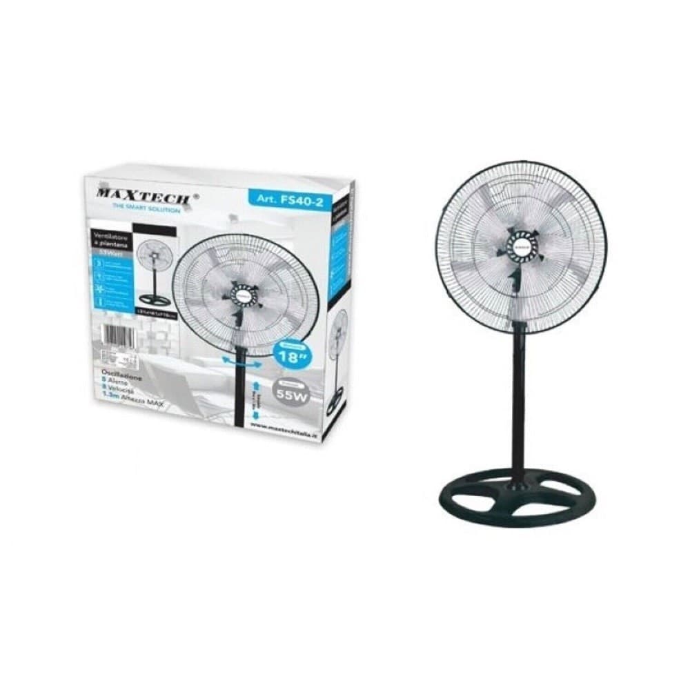 Ventilatore A Piantana 5 Pale In Acciaio Regolabile Oscillante 3 Velocit? Fs40-2 Fai da te/Prodotti per la costruzione/Riscaldamento e raffreddamento/Sistemi mobili di climatizzazione/Ventilatori/Ventilatori a piantana Trade Shop italia - Napoli, Commerciovirtuoso.it