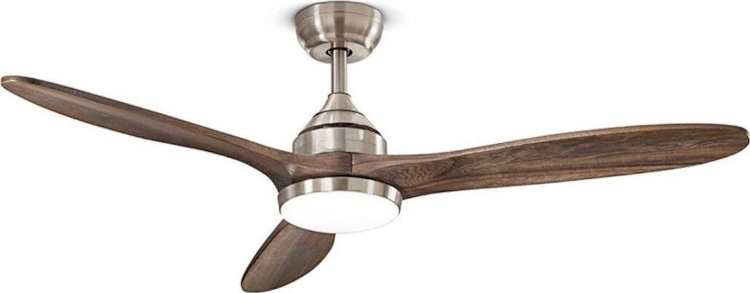 Ventilatore-classico-Perenz-TRIADE-7170-CR-CT-LED-metallo-legno-acrilico-plafoniera