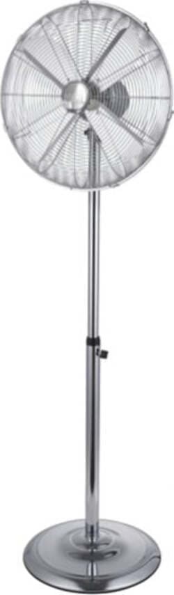 Ventilatore Cromo da terra - pala diametro 45 cm - 60 W - metallo cromato - CFG Fai da te/Prodotti per la costruzione/Riscaldamento e raffreddamento/Sistemi mobili di climatizzazione/Purificatori d'aria/Purificatori d'aria portatili Eurocartuccia - Pavullo, Commerciovirtuoso.it