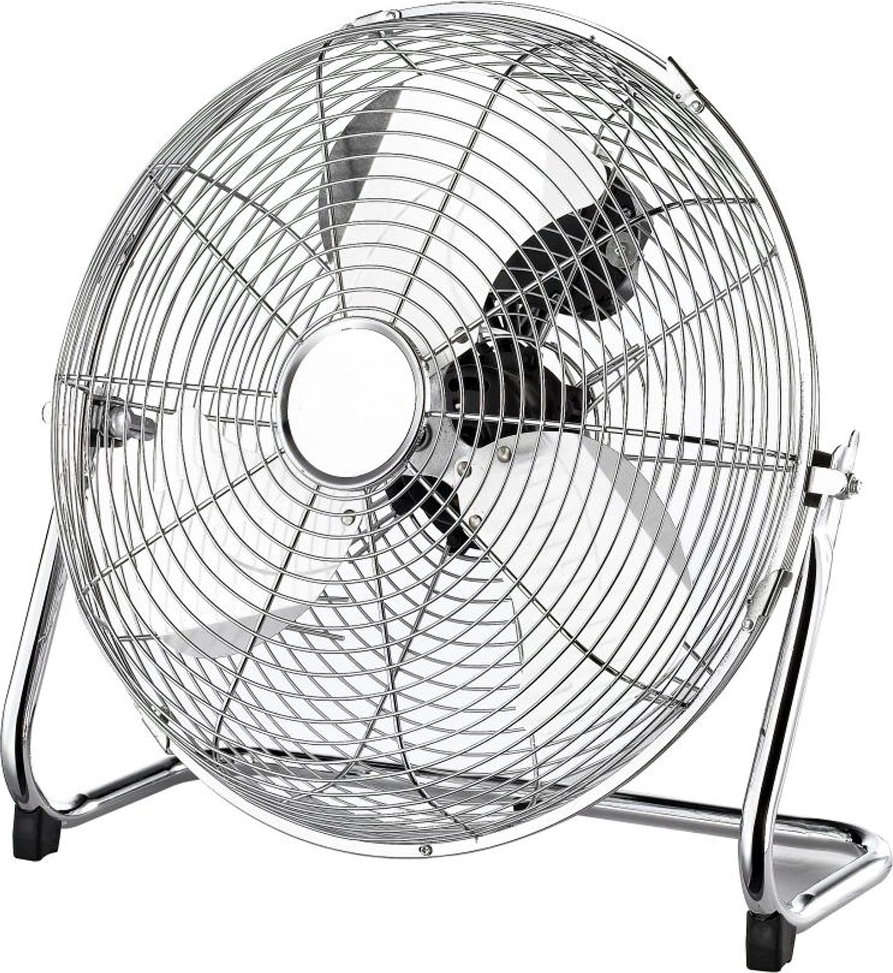 Ventilatore-Da-Pavimento-Terra-In-Metallo-100w-Con-3-Pale-45cm-Motore-3-Velocità