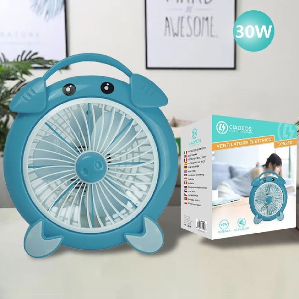 Ventilatore Elettrico 30 Watt 3 Ventole Silenzioso Da Tavolo Colorato Tx-9280 Fai da te/Prodotti per la costruzione/Riscaldamento e raffreddamento/Sistemi mobili di climatizzazione/Ventilatori/Ventilatori a piantana Trade Shop italia - Napoli, Commerciovirtuoso.it