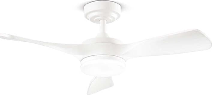 Ventilatore-Metallo-Bianco-Lucido-Led-18W-3-Pale-Legno-Massiccio-Bianco-Sirio