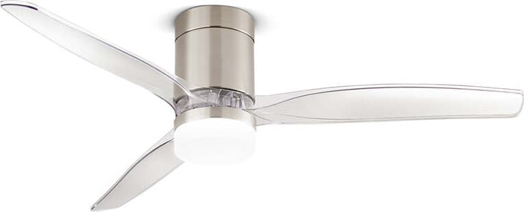 Ventilatore-Metallo-Cromo-Spazzolato-Led-18W-3-Pale-Acrilico-Trasparente-Kuma
