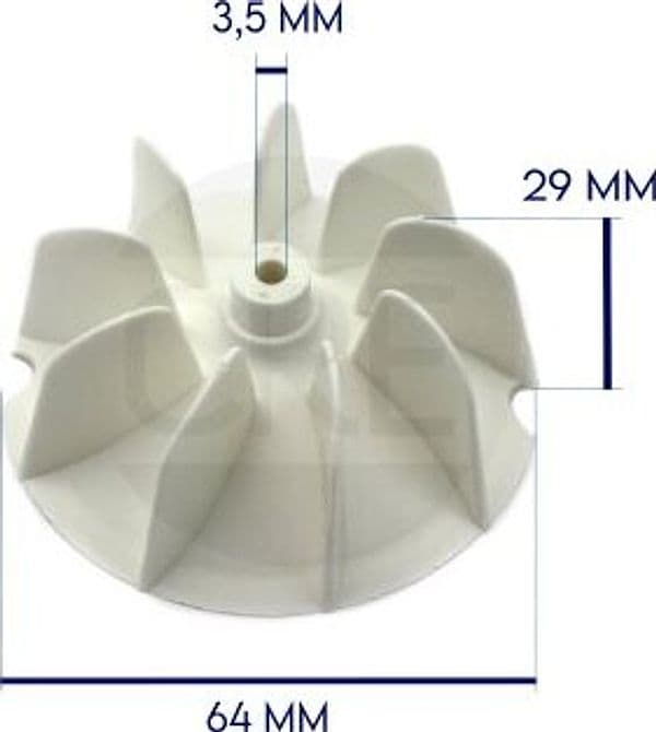 Ventola-64mm-per-Phon-Asciugacapelli-con-Albero-4mm