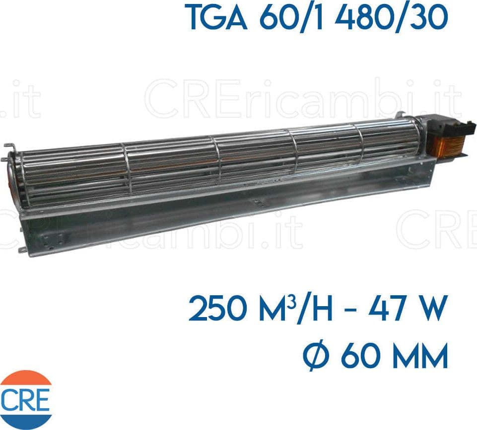 Ventola-Tangenziale-TGA60/1-480/30,-47W-per-Stufe-Pellet-Nordica-Extraflame