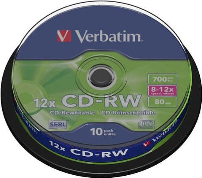 Verbatim - Scatola 10 CD-RW DataLife Plus - 8X-10X - serigrafato - 43480 - 700MB Elettronica/Informatica/Accessori/Supporti vergini/BD-R Eurocartuccia - Pavullo, Commerciovirtuoso.it