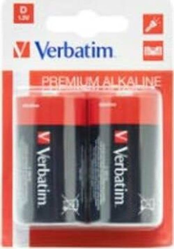 Verbatim - Scatola 2 Pile alkaline torcia D - 49923 Elettronica/Pile e caricabatterie/Pile monouso Eurocartuccia - Pavullo, Commerciovirtuoso.it