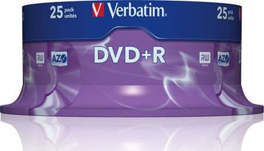 Verbatim - Scatola 25 DVD+R - serigrafato - 43500 - 4 7GB Elettronica/Informatica/Accessori/Supporti vergini/BD-R Eurocartuccia - Pavullo, Commerciovirtuoso.it