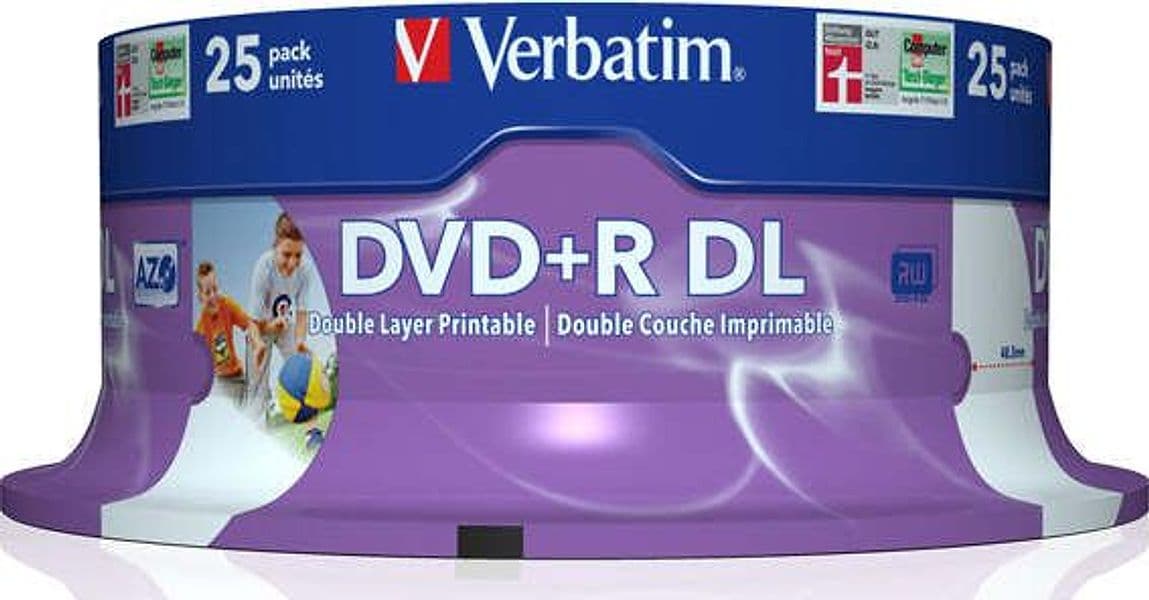 Verbatim - Scatola 25 DVD+R Dual Layer - serigrafato Spindle - 43667 - 8 5GB Elettronica/Informatica/Accessori/Supporti vergini/BD-R Eurocartuccia - Pavullo, Commerciovirtuoso.it