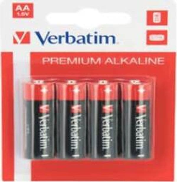 Verbatim - Scatola 4 Pile alkaline stilo AA - 49921 Elettronica/Pile e caricabatterie/Pile monouso Eurocartuccia - Pavullo, Commerciovirtuoso.it