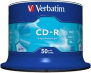 Verbatim - Scatola 50 CD-R DataLife Plus Extra Protection - 1x-52x - serigrafato - 43351 - 700MB Elettronica/Informatica/Accessori/Supporti vergini/BD-R Eurocartuccia - Pavullo, Commerciovirtuoso.it