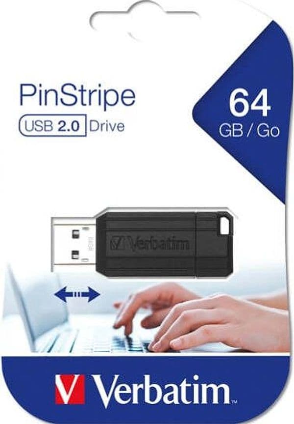 Verbatim - Usb Store'N'Go - Nero - 49065 - 64GB Elettronica/Informatica/Dispositivi archiviazione dati/Dispositivi archiviazione dati esterni/PenDrive Eurocartuccia - Pavullo, Commerciovirtuoso.it