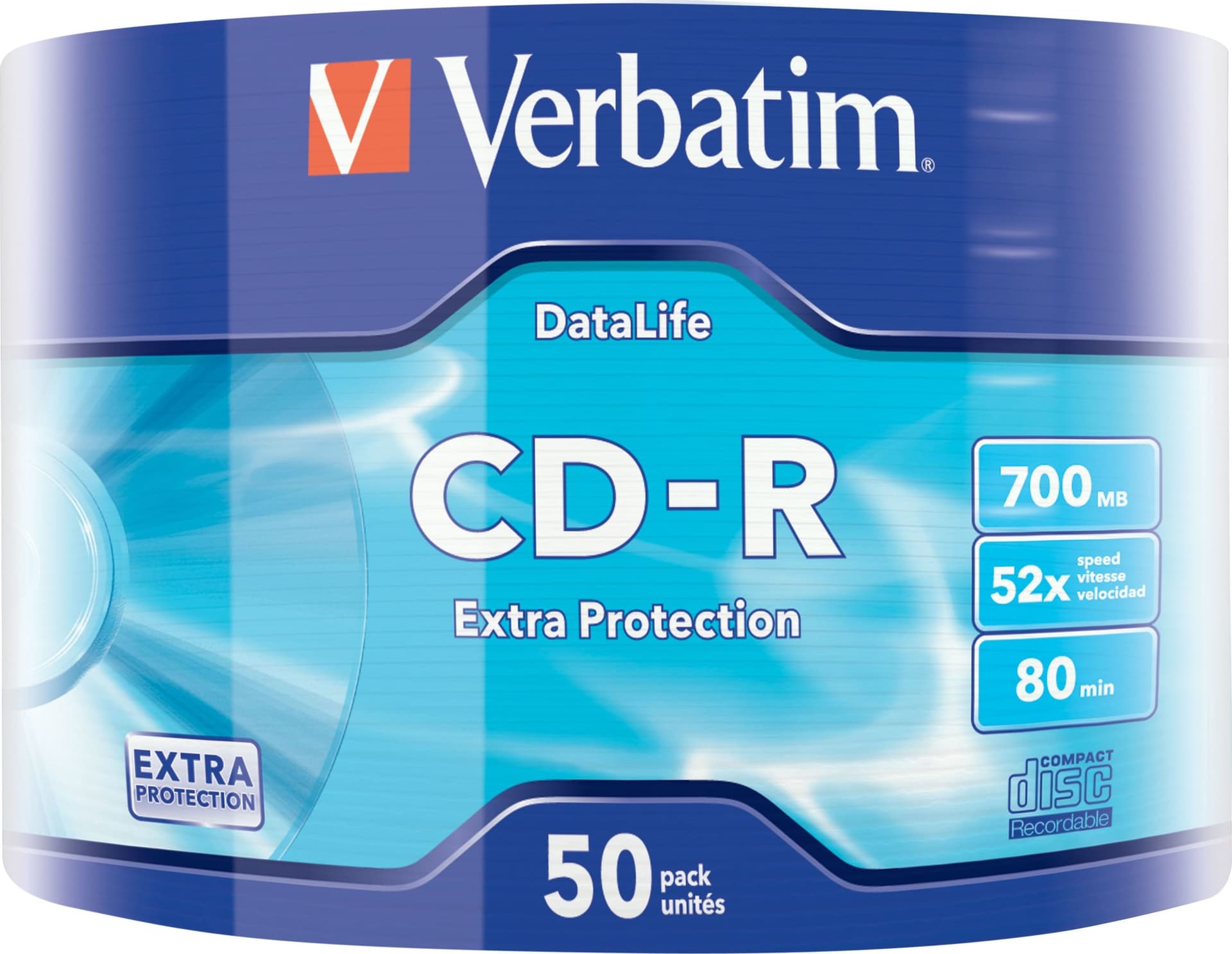 Verbatim-43787-CD-R-700MB-50pezzi-CD-vergine