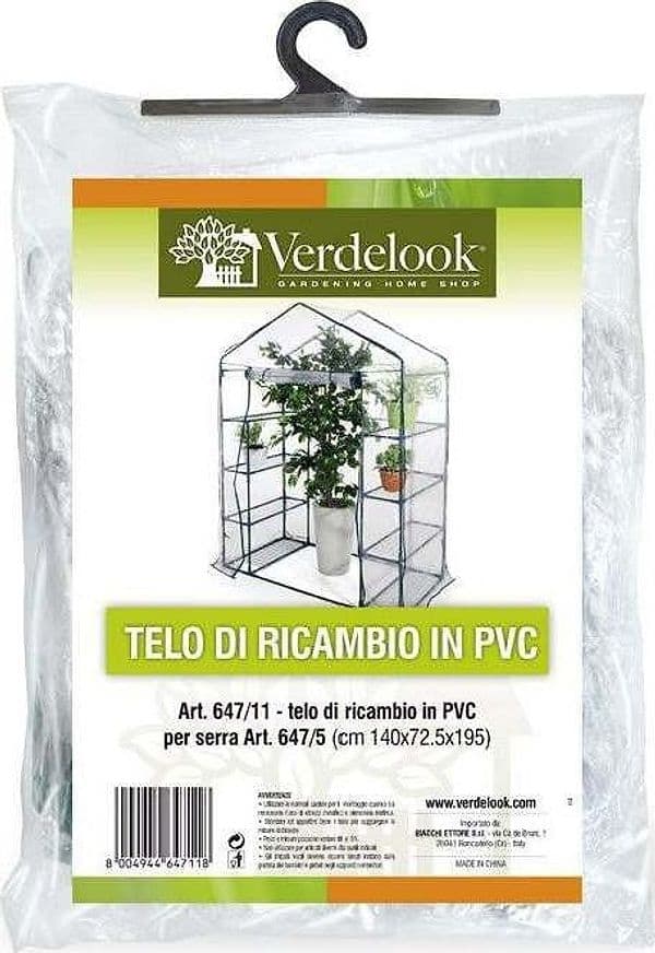 VERDELOOK Telo serra 8 ripiani Trasparente