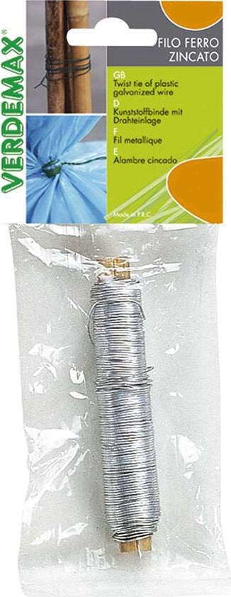 VERDEMAX-4407-0,65-mm-x-20-m-Acciaio-galvanizzato-Rotondo-Blister