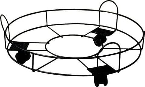 VERDEMAX-5154---TROLLEY-ROTONDO-CON-BORDO-SEMPLICE-IN-FILO-D'ACCIAIO-CM-25