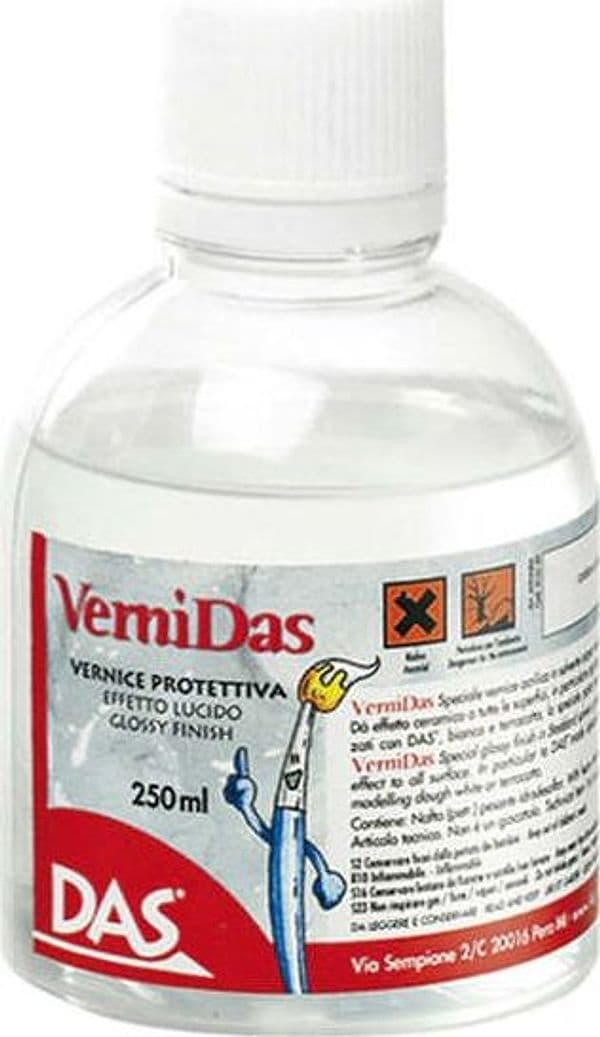 Vernice protettiva Vernidas - trasparente lucido - 250ml - Das Giochi e giocattoli/Attività creative/Accessori per disegnare e colorare/Pittura/Colori a tempera Eurocartuccia - Pavullo, Commerciovirtuoso.it