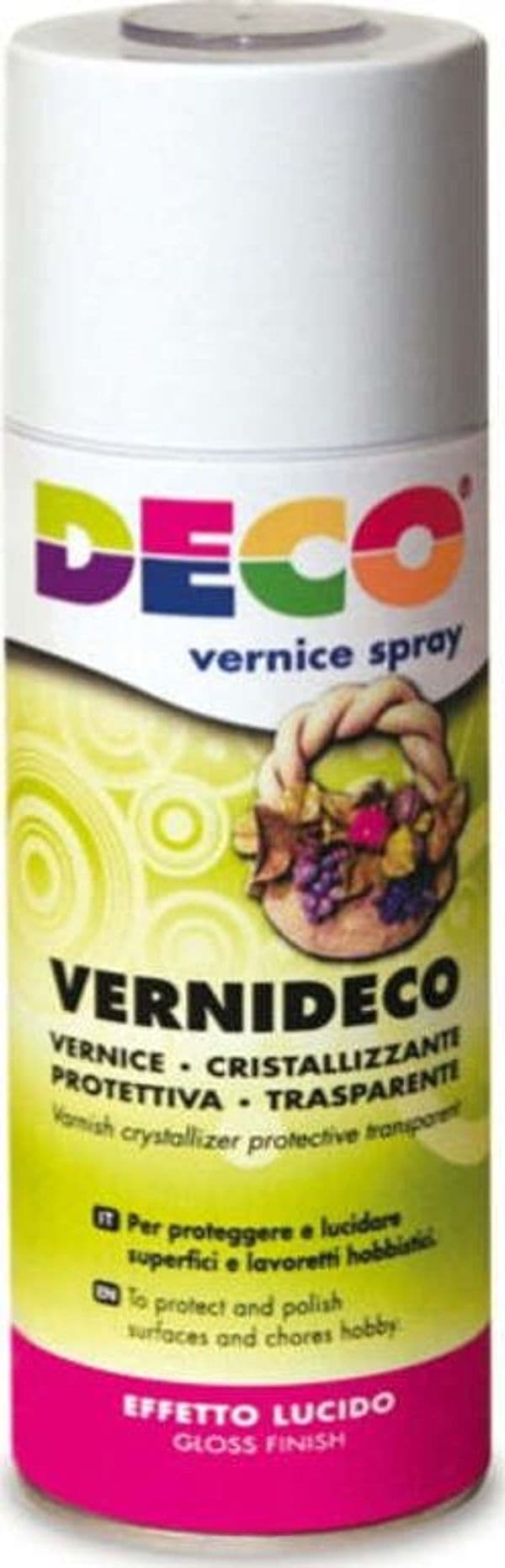 Vernice spray - trasparente - effetto laccato e ceramico - 400ml - DECO Giochi e giocattoli/Attività creative/Accessori per disegnare e colorare/Pittura/Colori a tempera Eurocartuccia - Pavullo, Commerciovirtuoso.it