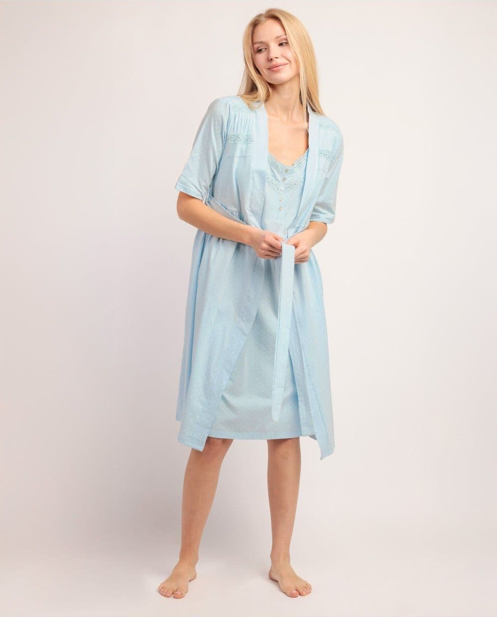 Vestaglia Donna Admas 67332 Classic Dream Dots Primavera/Estate in Cotone in Autocategorizzazione The King Luxury - San Marcellino, commercioVirtuoso.it