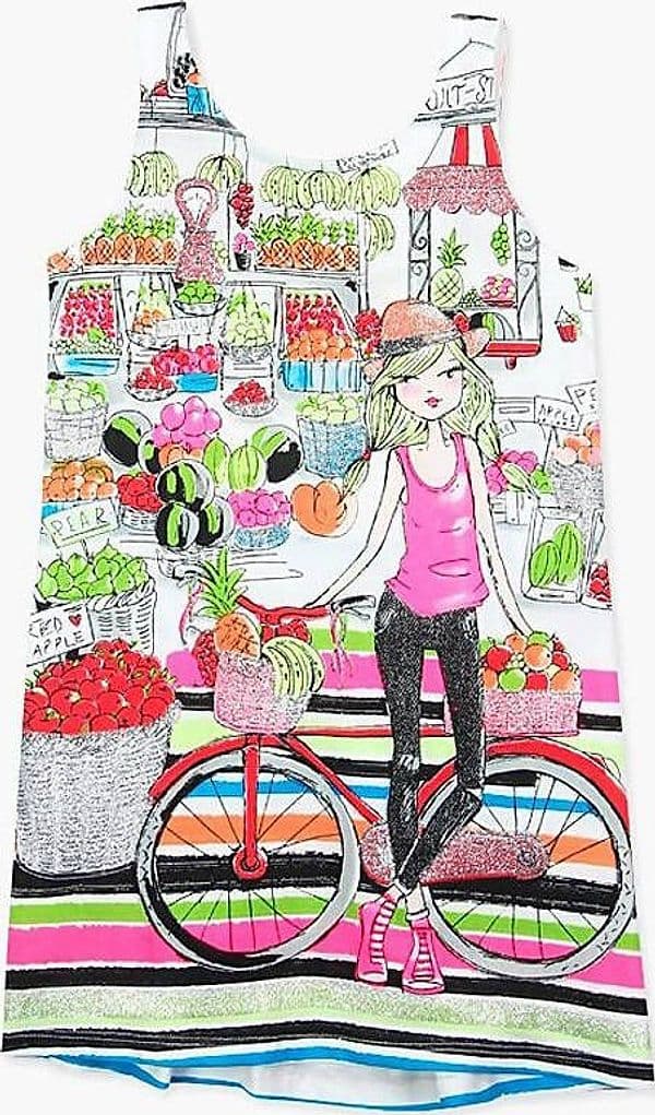 Vestitino Bambina Estivo Colorato Vestito Estate Multi Color Righe Stampato Spalline Canotta Abitino Fashion Bimba Estivo Fresco vestito bambina/ragazza Piccole Canaglie - Tropea, Commerciovirtuoso.it