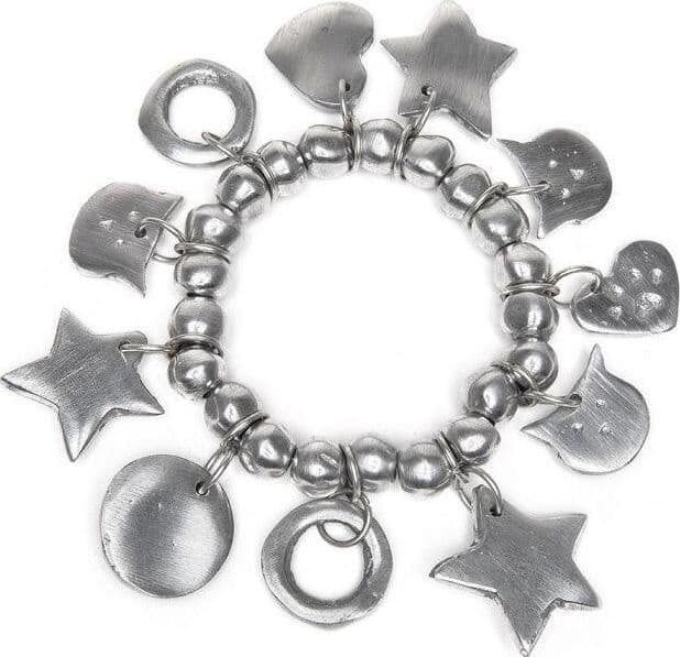 VESTOPAZZO---BRACCIALE-ELASTICO-SFERE/STELLE/GATTI