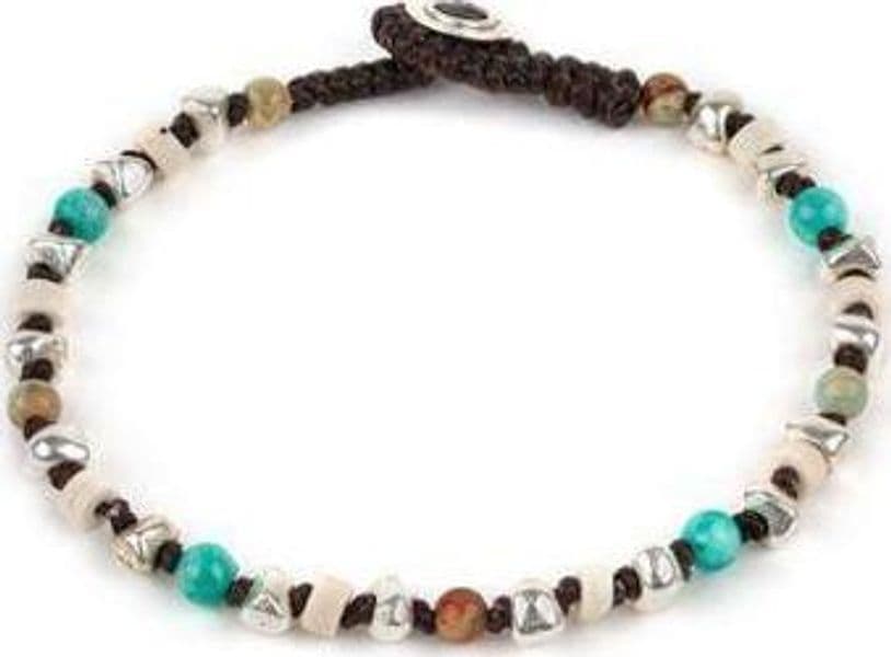 VESTOPAZZO---BRACCIALE-FILO-CERATO-AGALMATOLITE/PASTA-PIETRA/AGATA