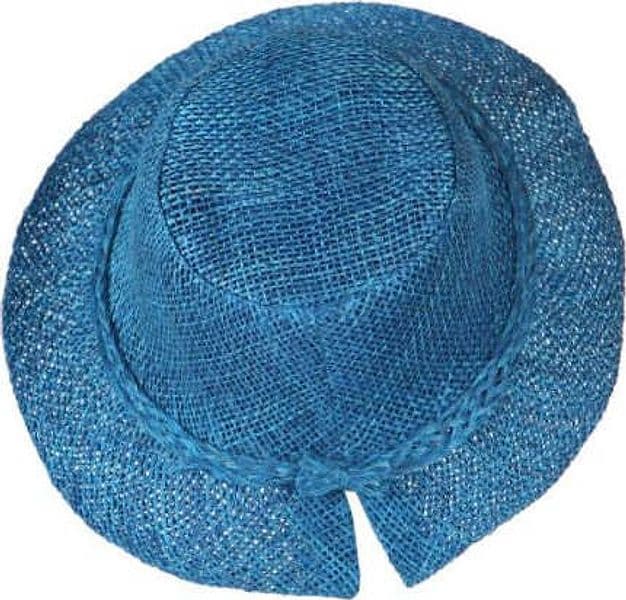 VESTOPAZZO---CAPPELLO-SISAL-RONDINE-TURCHESE-SCURO