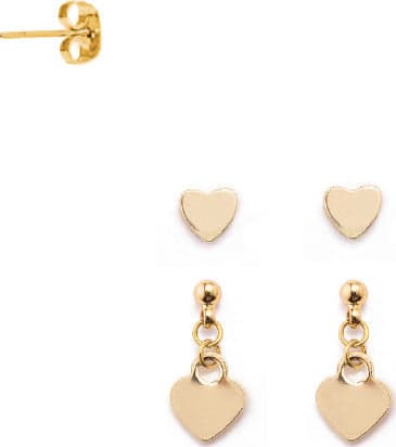 VESTOPAZZO---ORECCHINI-CUORE-&-PENDENTE-CUORE