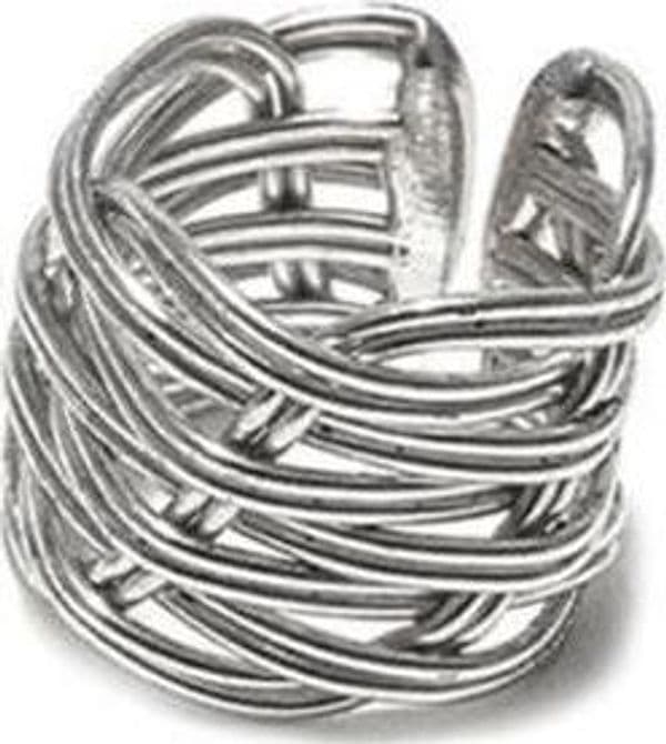 VESTOPAZZO-Anello-Donna-FASCIA-INTRECCIATA