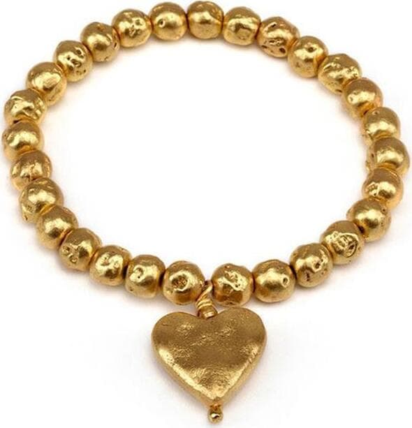 VESTOPAZZO--BRACCIALE-ELASTICO-CUORE-PENDENTE