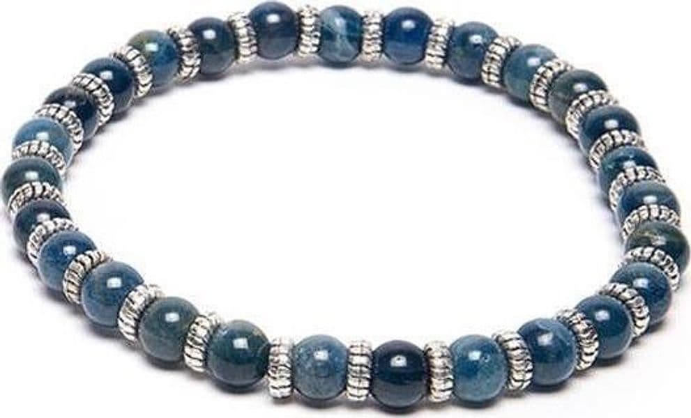 VESTOPAZZO--BRACCIALE-ELASTICO-PIETRE-BLU-MEDIE