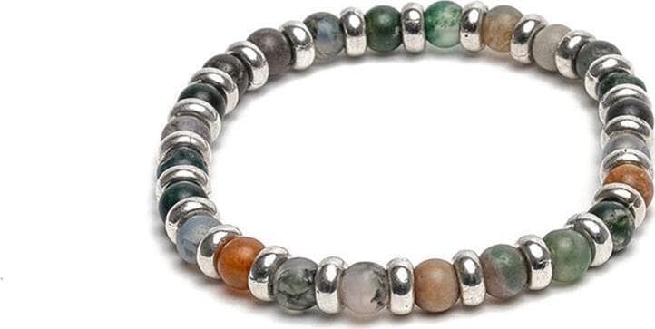 VESTOPAZZO--BRACCIALE-ELASTICO-RONDELLE/SFERE-MULTICOLOR