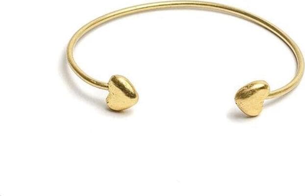 VESTOPAZZO--BRACCIALE-FASCIA-FINA-CUORI-BOMBATI