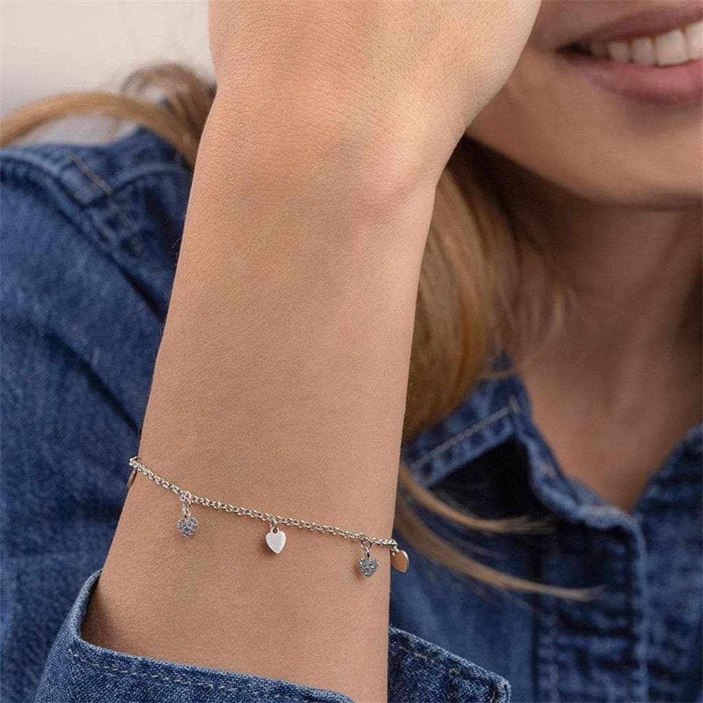 VESTOPAZZO--BRACCIALE-MULTI-CUORI-PENDENTI