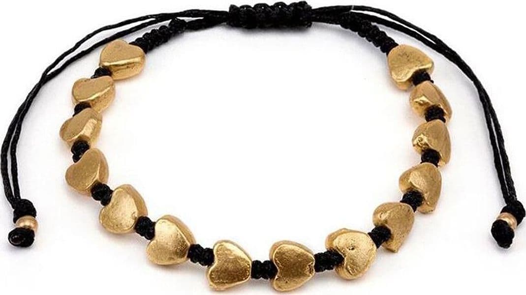 VESTOPAZZO--BRACCIALE-REGOLABILE-MACRAME'-CUORI