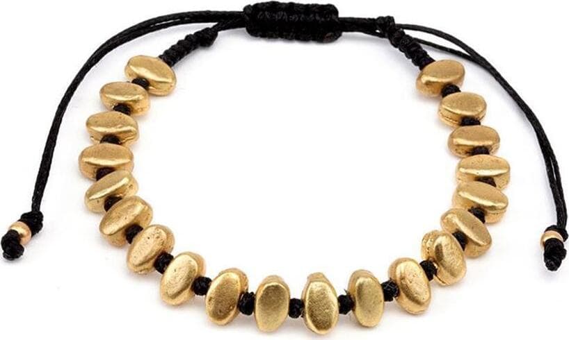 VESTOPAZZO--BRACCIALE-REGOLABILE-MACRAME'-PEPITE
